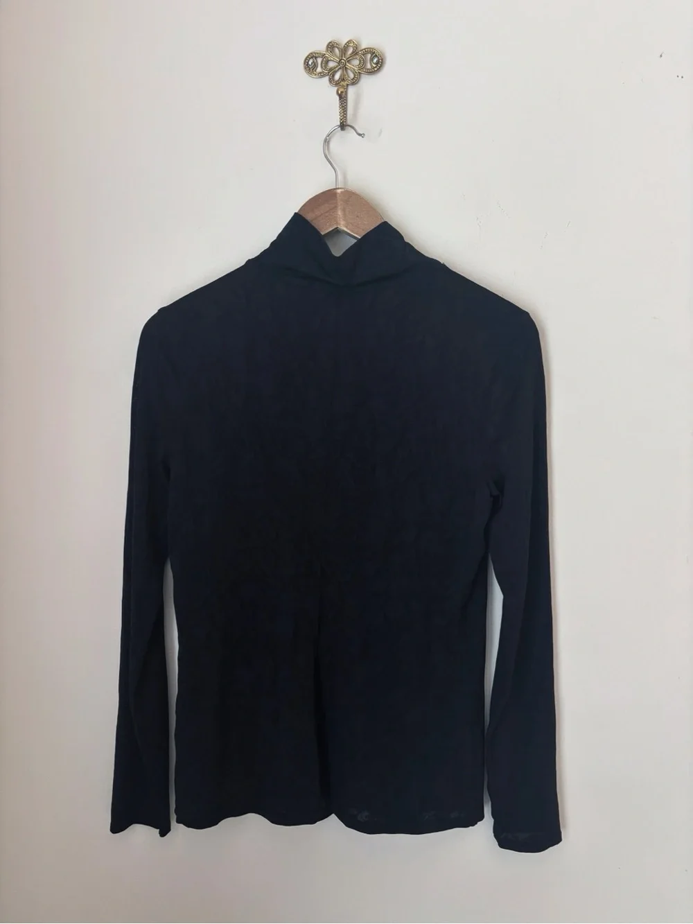 Lululemon Black All Aligned Mock Neck Long Sleeve Shirt Sz 10
